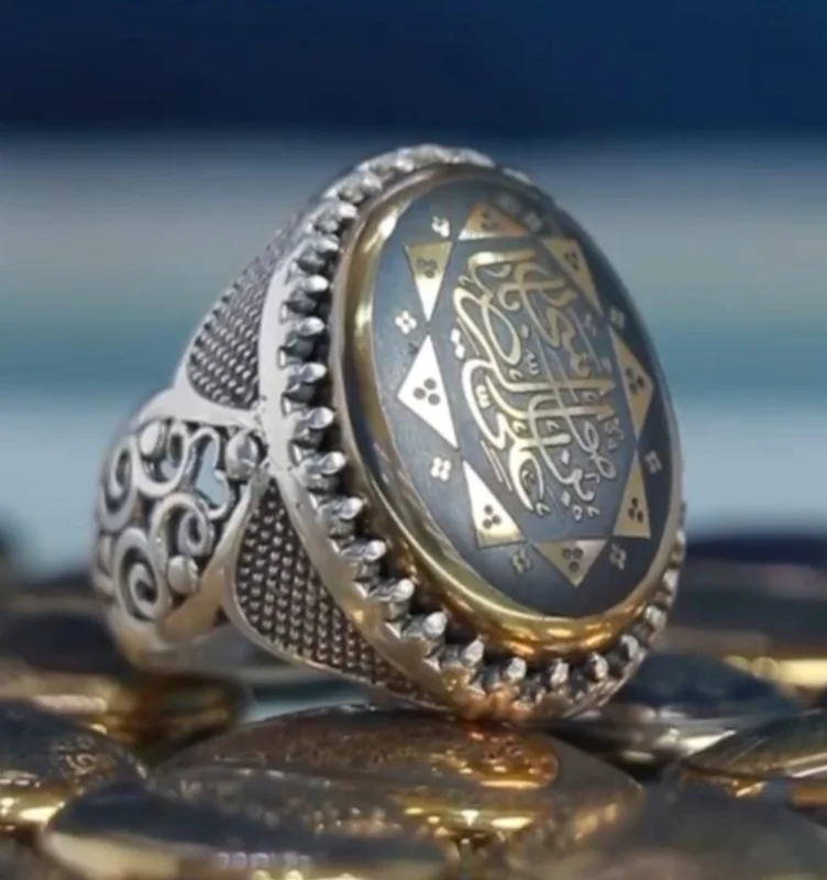 انگشتر مردانه حدید صینی کد 1055