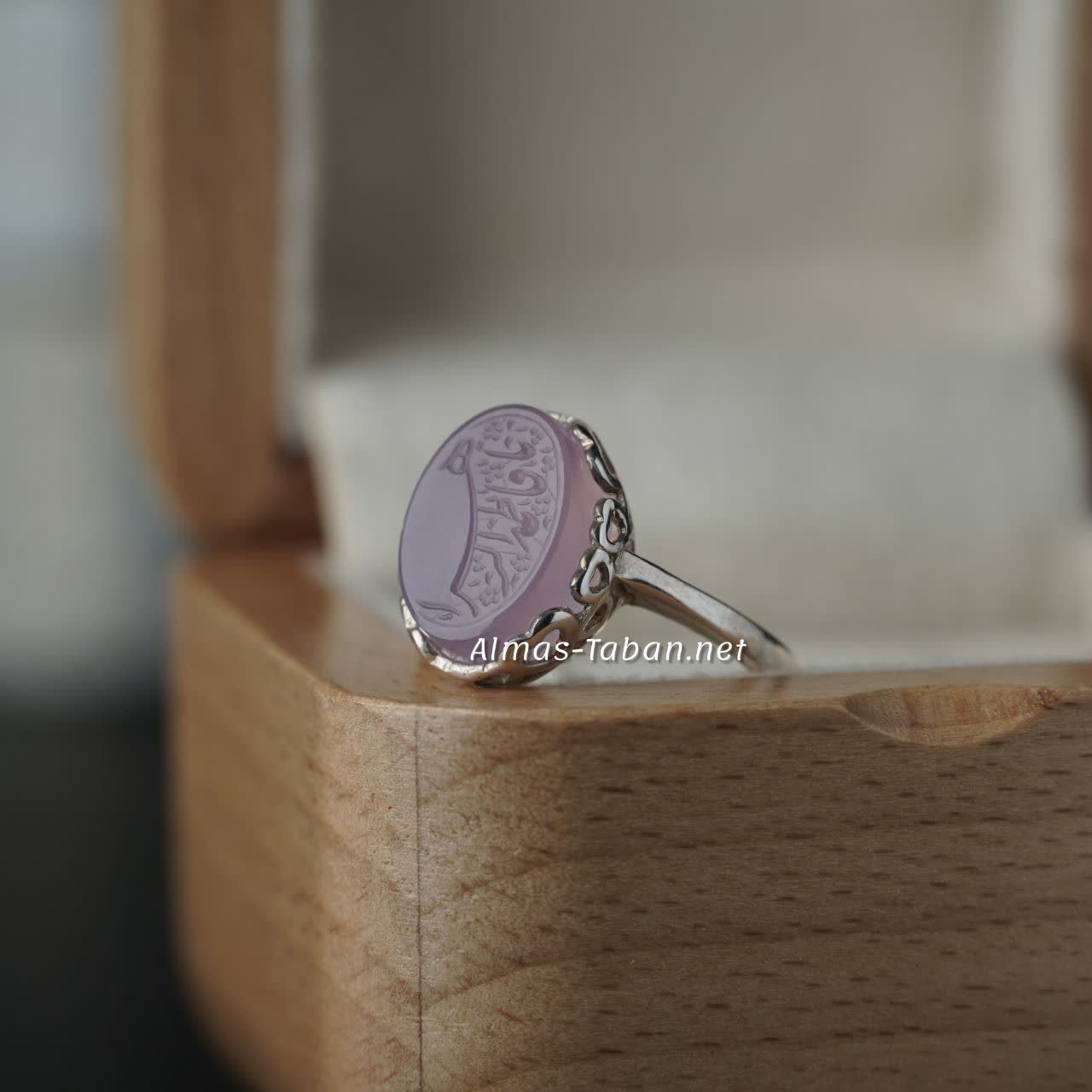 انگشتر زنانه عقیق کبود کد 745