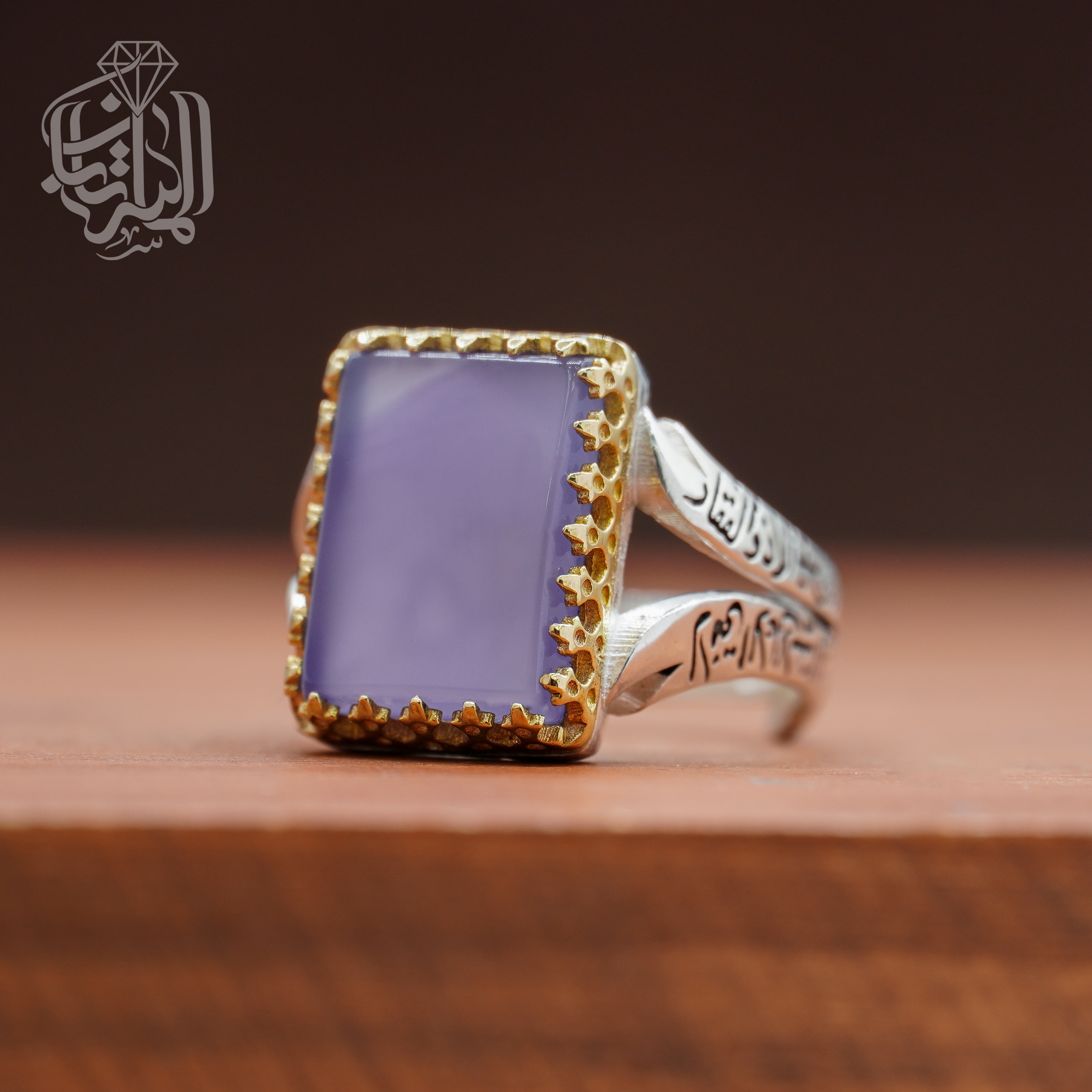 انگشتر عقیق کبود کد 216