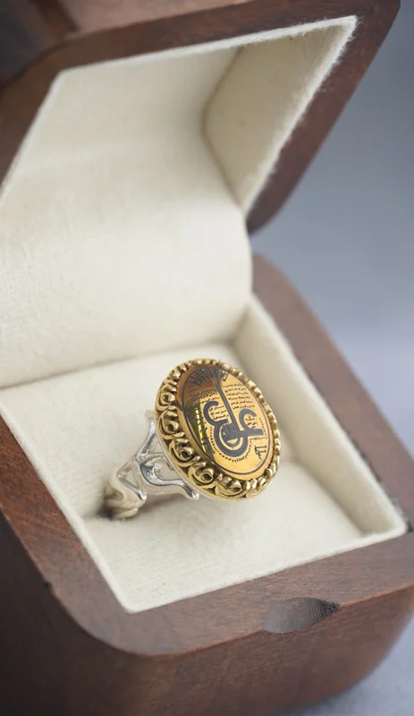 انگشتر مردانه حدید صینی کد 1214