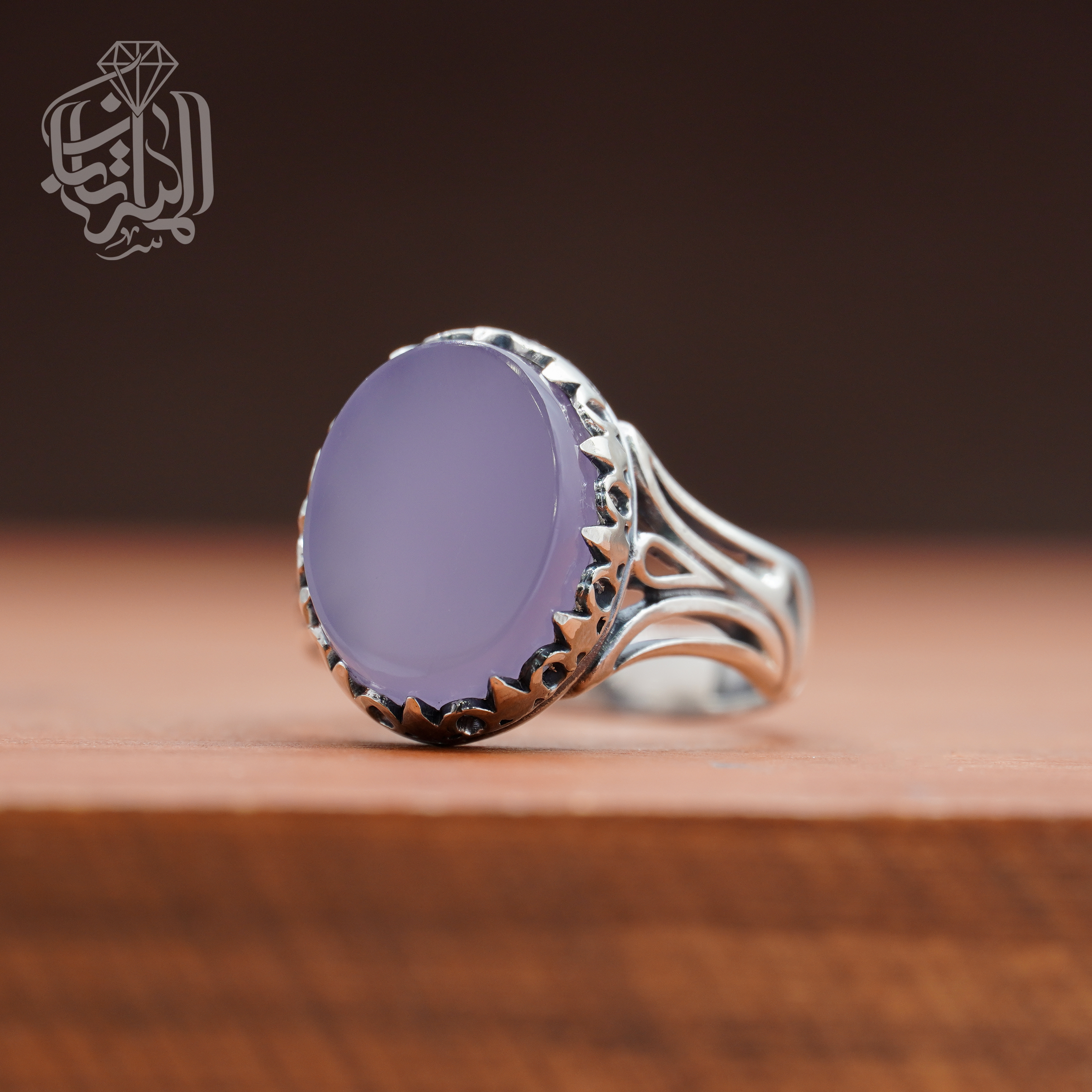 انگشتر عقیق کبود کد 208