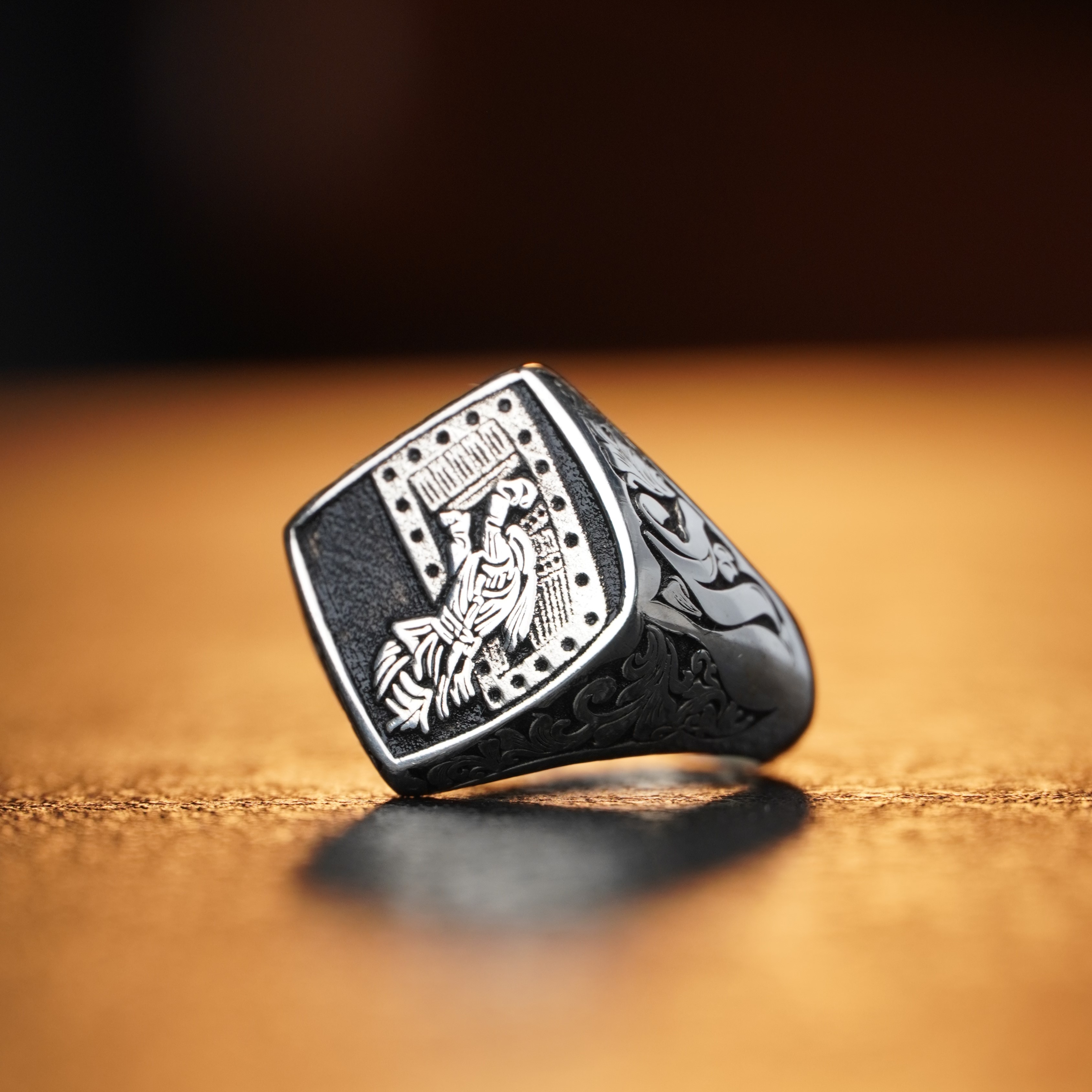 انگشتر مردانه طرح نقطه کد 1308