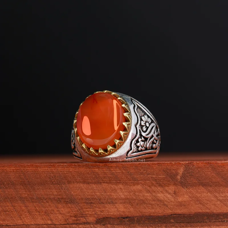 انگشتر عقیق پرتقالی (کد 11 جشنواره)