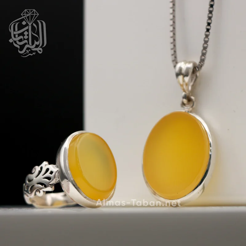 ست گردنبند و انگشتر شرف الشمس کد 176