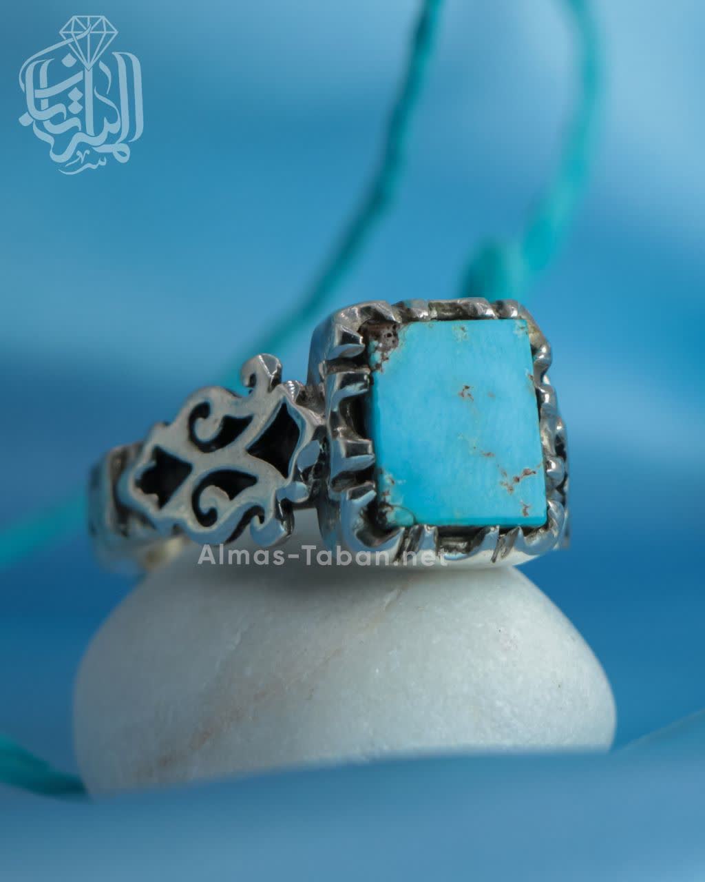 انگشتر مردانه فیروزه نیشابوری کد 2853