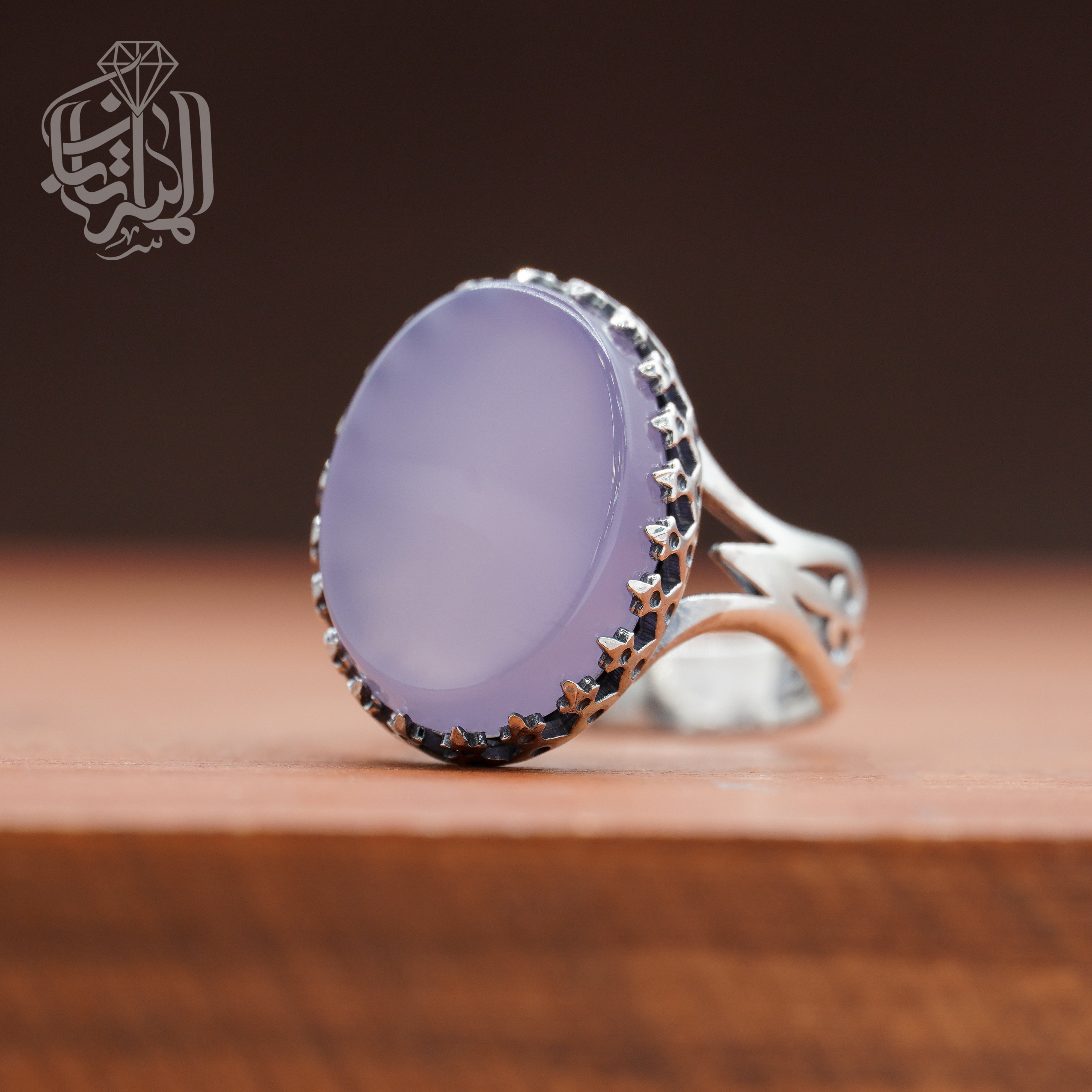 انگشتر عقیق کبود کد 204