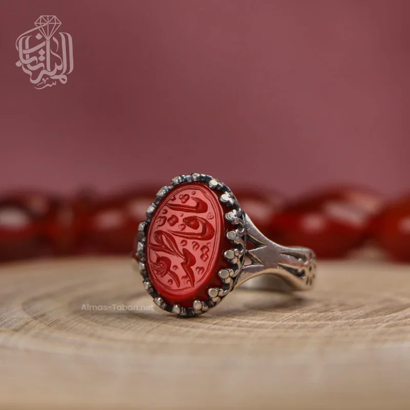 انگشتر زنانه عقیق سرخ کد 550