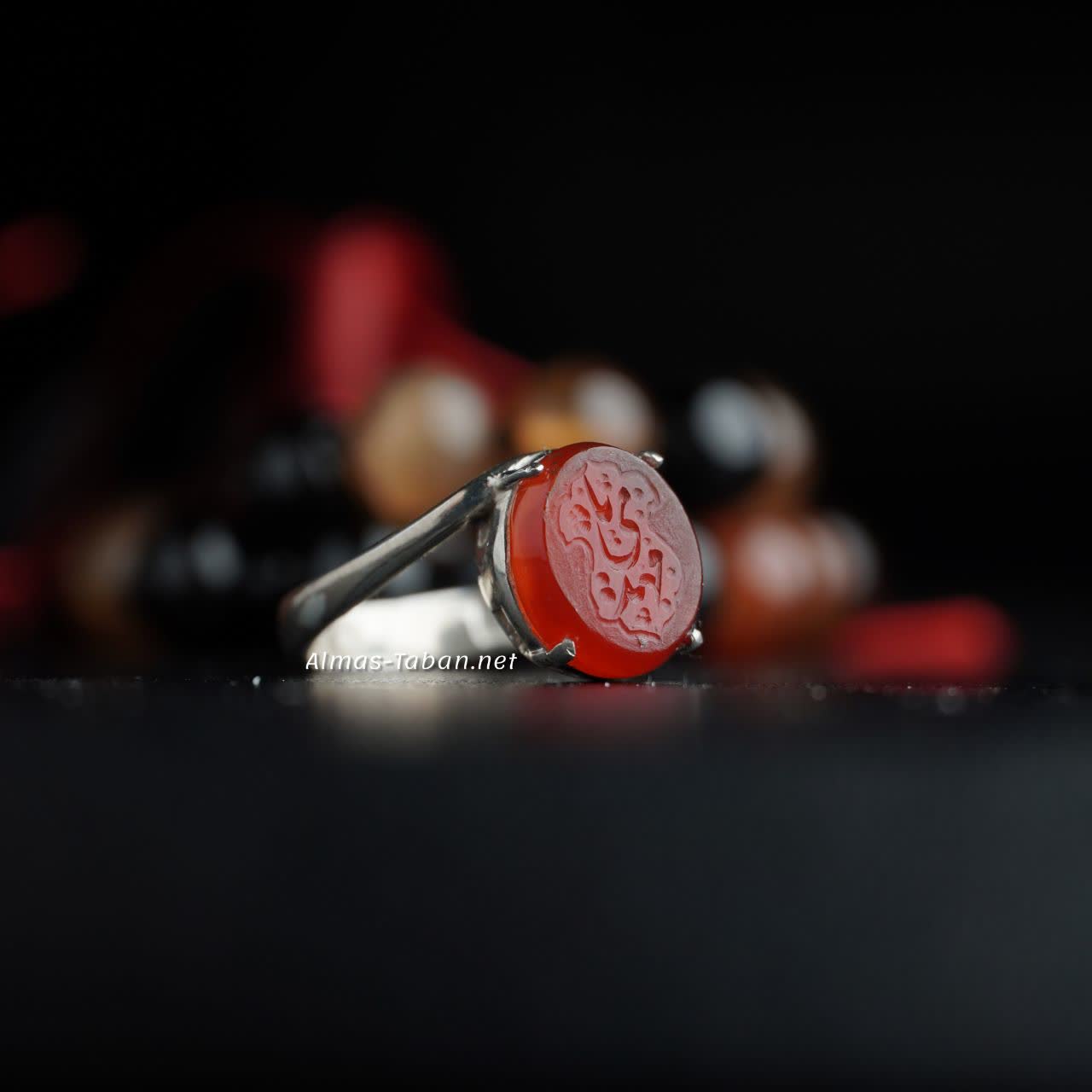 انگشتر زنانه عقیق سرخ کد 754