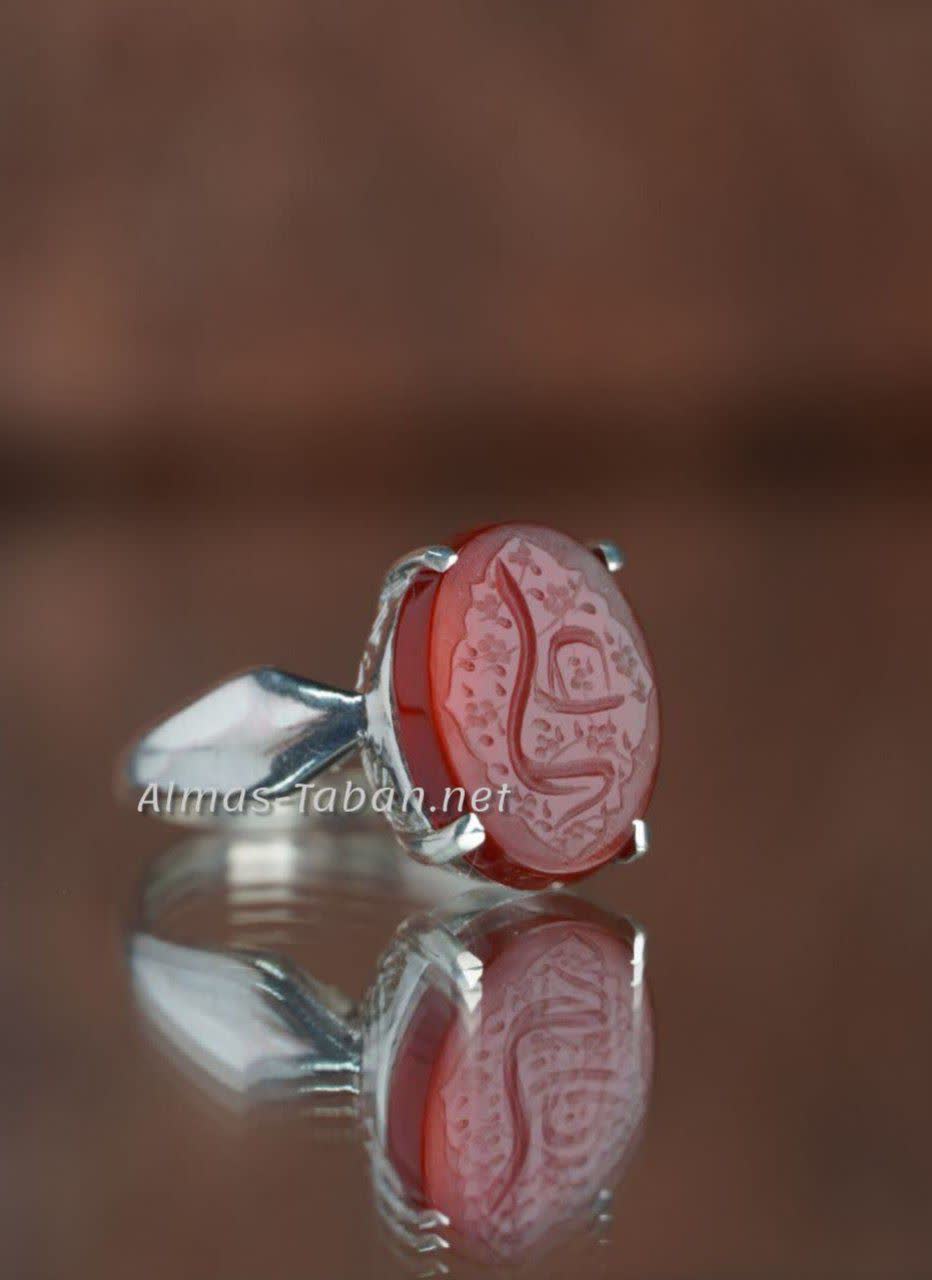 انگشتر زنانه عقیق سرخ کد 698