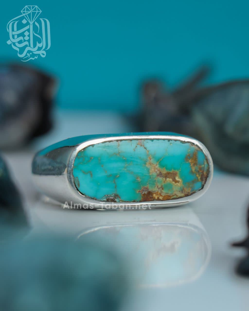 انگشتر مردانه فیروزه نیشابوری کد 2898