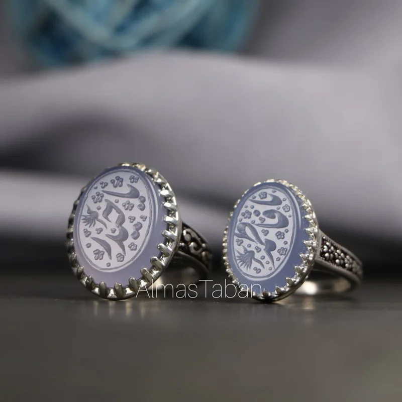 ست زنانه و مردانه عقیق کبود کد 2678