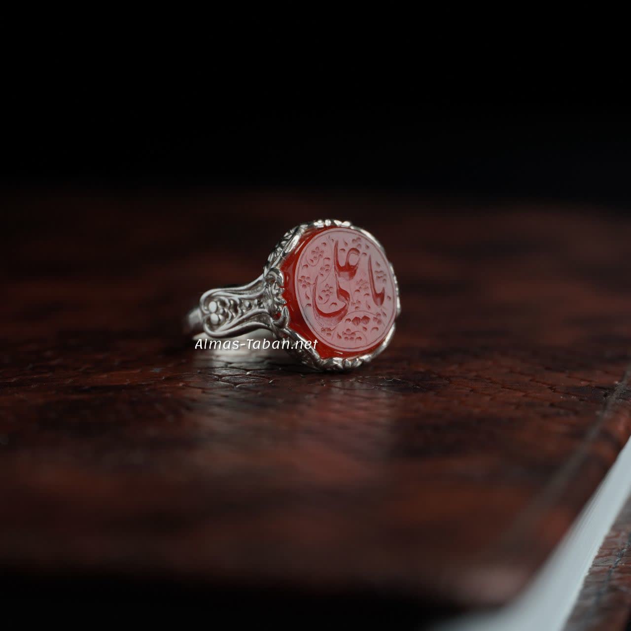 انگشتر زنانه عقیق سرخ کد 743