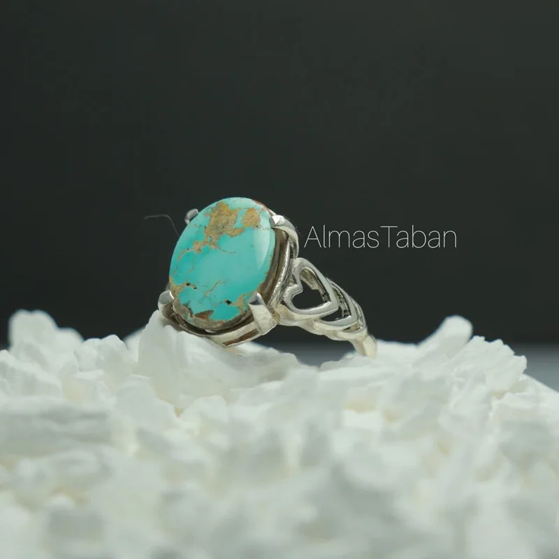 انگشتر فیروزه نیشابوری کد 629